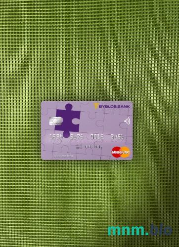 Lebanon Byblos bank wygląd zdjęcia mastercard skan PSD + zdjęcie